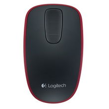 罗技 Logitech T400 红色无线局部触控鼠标体验 指尖上的创新触控